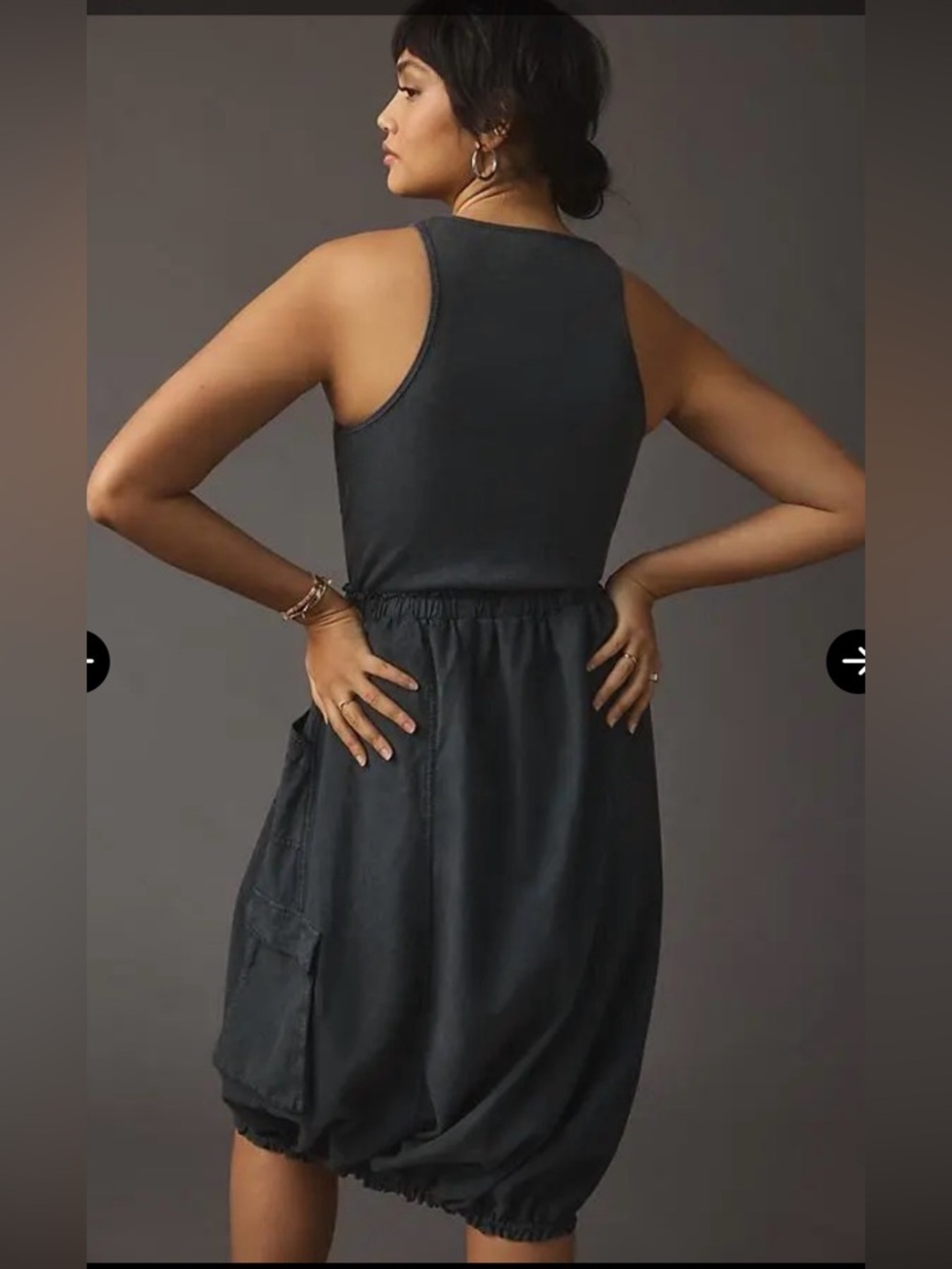 Daily Practice by Anthropologie Be Bold Racerback Twofer Dress M - Picture 6 of 14